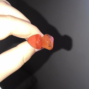 Studded stone earrings